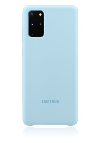 Samsung Silicone Cover Sky Blue, für Samsung G985F Galaxy S20 Plus, EF-PG985TL, Blister