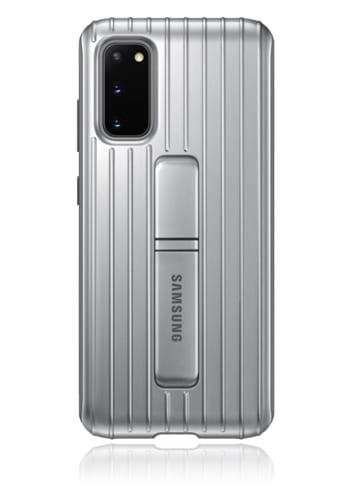 Samsung Protective Standing Cover Silver, für Samsung G980F Galaxy S20, EF-RG980CS, Blister