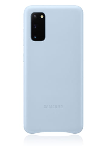 Samsung Leather Cover Sky Blue, für Samsung G980F Galaxy S20, EF-VG980LL, Blister