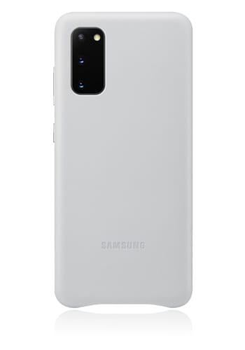 Samsung Leather Cover Light Grey, für Samsung G980F Galaxy S20, EF-VG980LS, Blister