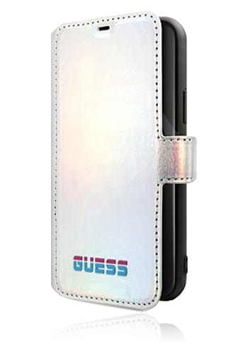 GUESS Book Case Iridescent Silver, für iPhone 11 Pro Max, GUFLBKN65BLD, Blister