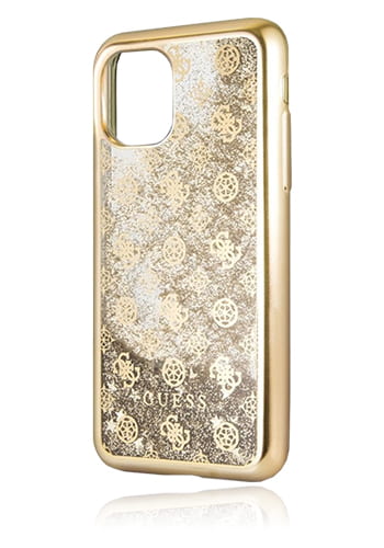 GUESS Hard Cover Glitter 4G Peony Gold, für Apple iPhone 11 Pro, GUHCN58PEOLGG, Blister