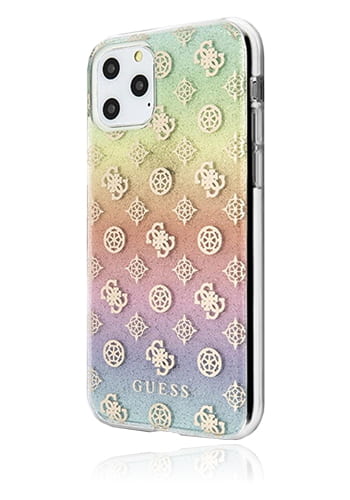 GUESS Hard Cover Iridescent 4G Peony Gold, für Apple iPhone 11 Pro, GUHCN58PEOML, Blister