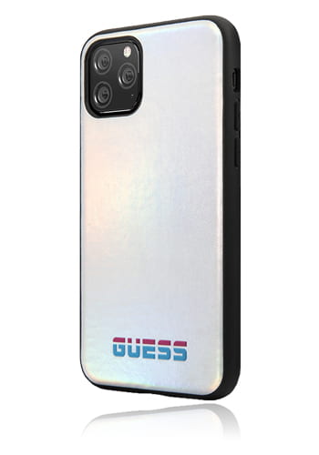 GUESS Hard Cover Iridescent Silver, für Apple iPhone 11 Pro Max, GUHCN65BLD, Blister