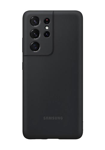 Samsung Silicone Cover Black, für Samsung G998F Galaxy S21 Ultra, EF-PG998TB, Blister