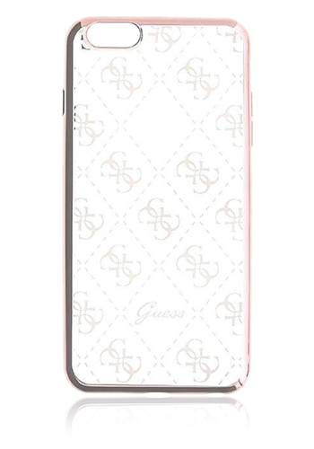 GUESS TPU Cover 4G Transparent Rose Gold, für Apple iPhone SE(2020)/8/7, GUHCPSETR4GRG, Blister