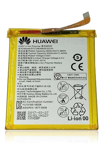 Huawei Akku HB366481ECW, 2900mAh Li-Ion, Huawei Ascend P9, Bulk