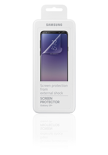 Samsung Displayschutzfolie ET-FG965CT, für Samsung G965 Galaxy S9 Plus, 2 Stk., Blister