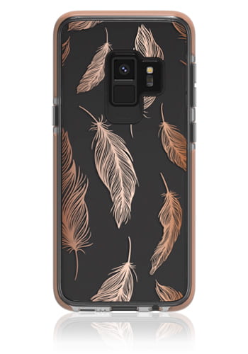 Gear4 D3O Cover Gold, Victoria Feathers für Samsung G960 Galaxy S9, SGS9VIC02, Blister