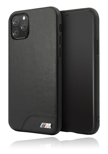 BMW TPU Hard Case Black, Smooth PU Leather, für Apple iPhone 11, BMHCN61MHOLBK, Blister