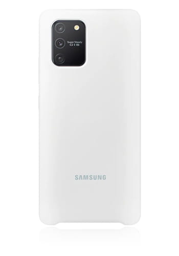 Samsung Silicone Cover White, für Samsung G770 Galaxy S10 Lite, EF-PG770TW, Blister