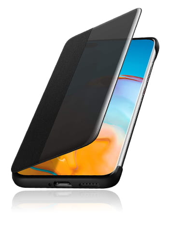 Huawei Smart View Flip Cover Book Style Black, für Huawei P40, 51993703, Blister
