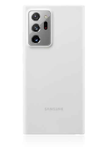 Samsung Silicone Cover White Silver, für Samsung N985 Galaxy Note 20 Ultra, EF-PN985TW, Blister