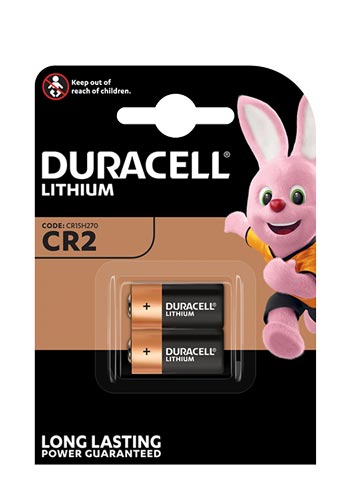 Duracell Photobatterie CR2 Ultra Lithium 3V CR2, 3V, (2-Pack)
