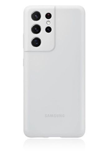 Samsung Silicone Cover Light Gray, für Samsung G998F Galaxy S21 Ultra, EF-PG998TJ, Blister