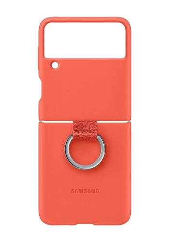 Samsung Silicone Cover Ring Coral, für Samsung F111 Galaxy Z Flip, EF-PF711TP, Blister