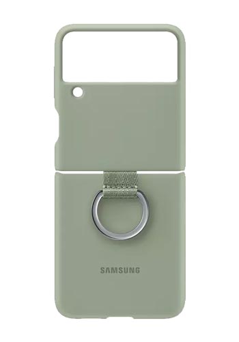 Samsung Silicone Cover Olive Green, für Samsung F111 Galaxy Z Flip, EF-PF711TM, Blister