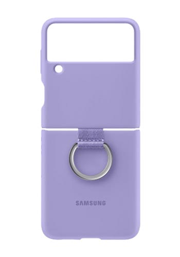Samsung Silicone Cover with Ring Lavender, für Samsung Galaxy Z Flip3, EF-PF711TV, Blister
