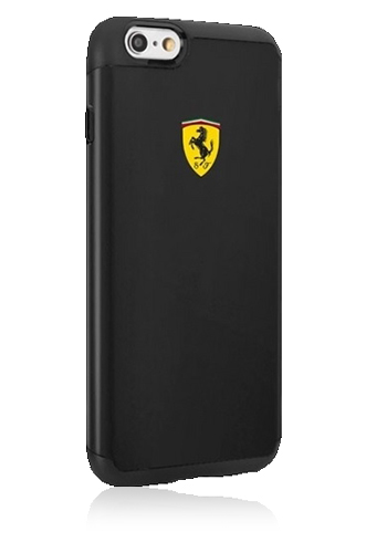 Ferrari Shockproof ferrari Hardcover Black, für Apple iPhone 6s/6, FESPHCP6BK, Blister