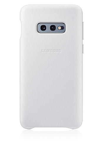 Samsung Leather Cover White, für Samsung G970 Galaxy S10e, EF-VG970LW, Blister