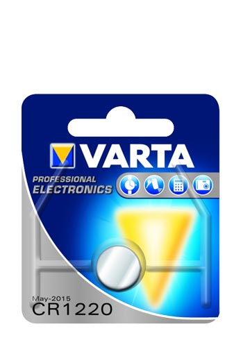 Varta Batterie Lithium, Knopfzellen CR1220 35mAh, 3V