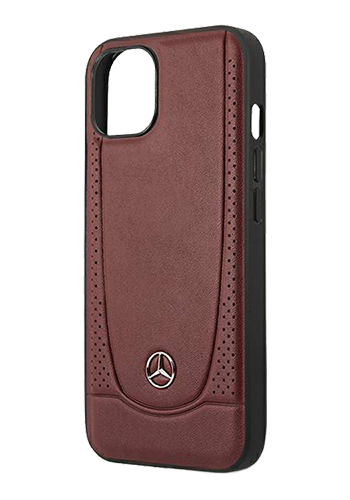 Mercedes-Benz Hard Cover Leather Red, Urban Line, für iPhone 13 Pro, MEHCP13SARMRE, Blister