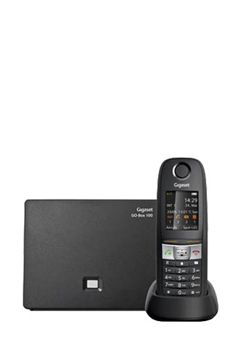 Gigaset Schnurloses Analog & IP-Telefon mit Anrufbeantworter Black, E630 GO, S30852-H2725-B101