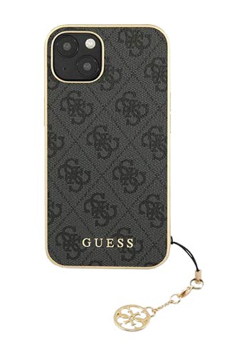 GUESS Hard Cover 4G Charms Grey, for iPhone 13 mini, GUHCP13SGF4GGR