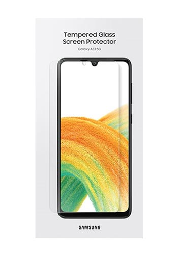 Samsung Tempered Glass Screen Protector Transparent, für Galaxy A33 (5G), ET-FA336TTEGWW