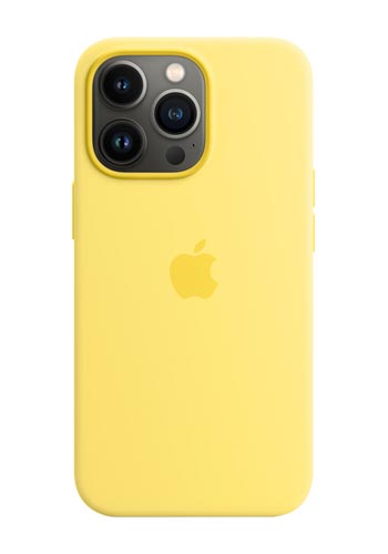 Apple Silikon Case für iPhone 13 Pro Max mit MagSafe (zitronenschale) MN6A3ZM/A