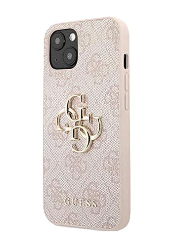 GUESS 4G Silicone Metal Logo Pink, for iPhone 13 mini, GUHCP13SS4LP
