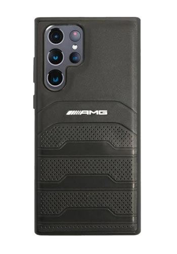 AMG Hard Cover Debossed Line Black, für Samsung S908 Galaxy S22 Ultra, AMHCS22LGSEBK