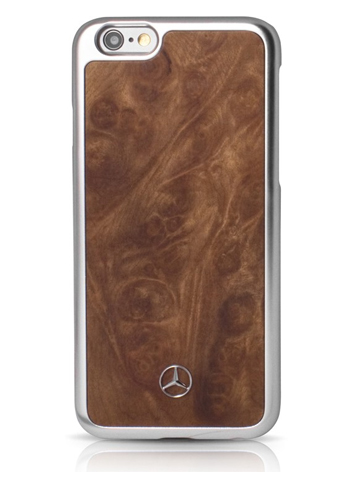 Mercedes-Benz Hard Cover Myrtile Wood Brown, Natural Line für Apple iPhone 6/6s, MEHCP6MYBR, Blister