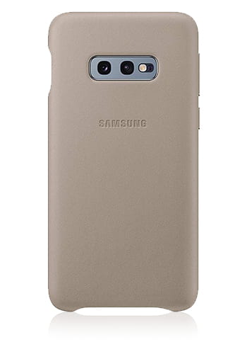 Samsung Leather Cover Grey, für Samsung G970 Galaxy S10e, EF-VG970LJ, Blister