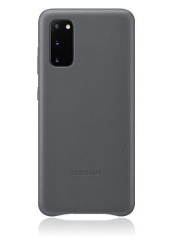 Samsung Leather Cover Grey, für Samsung G980F Galaxy S20, EF-VG980LJ, Blister
