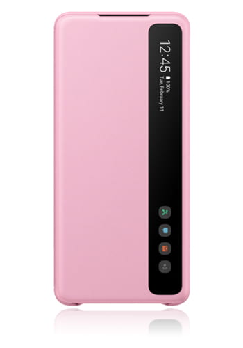 Samsung Clear View Cover Pink, für Samsung G985F Galaxy S20 Plus, EF-ZG985CP, Blister