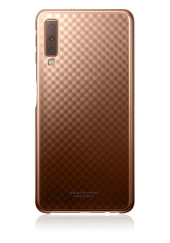 Samsung Gradation Cover für Samsung A750F Galaxy A7 (2018) Gold, EF-AA750CF