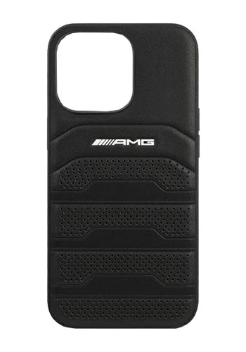AMG Hard Case Debossed Collection für iPhone 13 Pro Black, AMHCP13LGSEBK, Blister