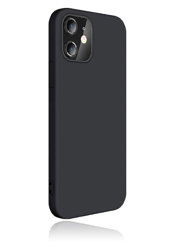 MTM TPU Silicon Cover, für Apple iPhone 12 Mini Black, Bulk