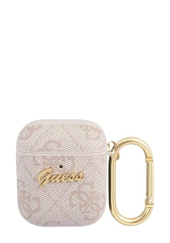 GUESS Cover 4G Script für Apple AirPods 1 & 2 Pink, GUA24GSMP, Blister