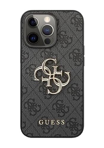GUESS Hard Cover 4G Big Metal Logo for iPhone 13 Pro Grey, GUHCP13L4GMGGR