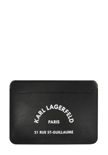 Karl Lagerfeld Rue St. Guillaume Sleeve for 13-inch Displays Black, KLCS133RSGSFBK, Blister