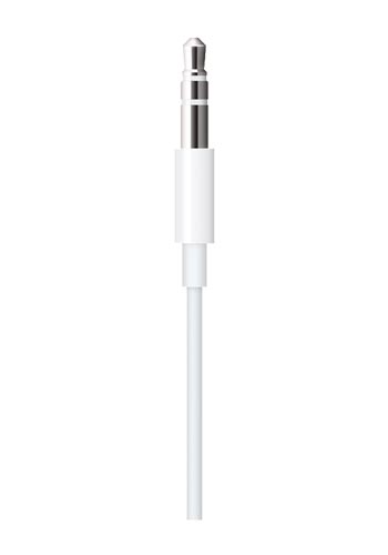 Apple Lightning auf 3,5mm Audio Adapter 1,2m für alle Lightning Geräte White, MXK22ZM/A