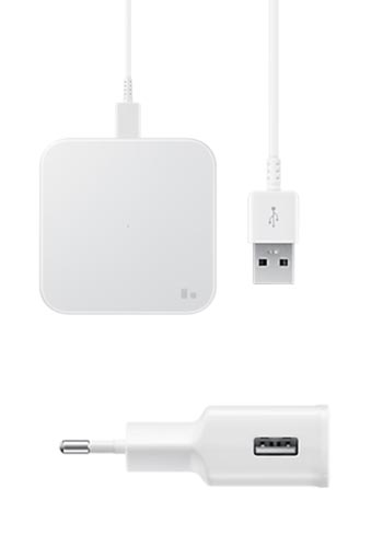 Samsung Wireless Charger Pad White, EP-P1300TW, inkl. Ladekabel, Universal, Blister