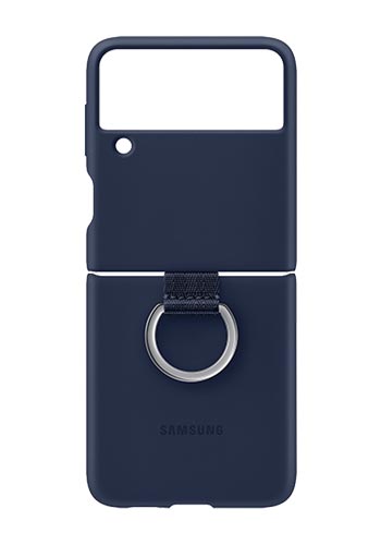Samsung Silicone Cover with Ring für Samsung Galaxy Z Flip3 Navy, EF-PF711TN, Blister