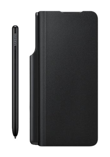 Samsung Flip Cover für Samsung Galaxy Z Fold3 Black, with Pen, EF-FF92PCB, Blister