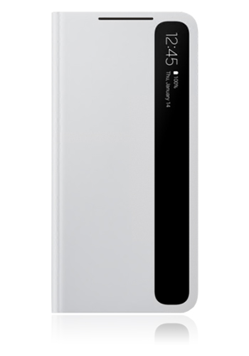 Samsung Smart Clear View Cover für Samsung G991F Galaxy S21 Light Gray, EF-ZG991CJ, Blister