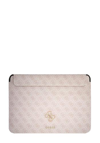 GUESS 4G Metal Logo Computer Sleeve for 13-inch Displays Pink, GUCS13G4GFPI