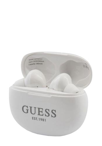 GUESS Wireless Bluetooth Headset 4H White, GUTWS1CWH, Universal