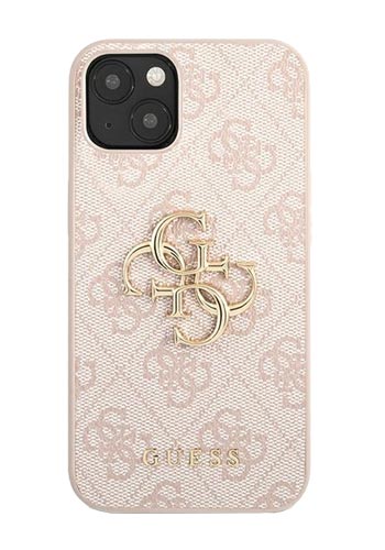 GUESS Hard Cover 4G Big Metal Logo Pink, for iPhone 13, GUHCP13M4GMGPI